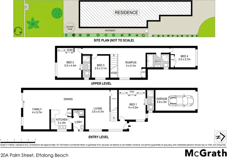 Floorplan of Homely townhouse listing, 20A Palm Street, Ettalong Beach NSW 2257