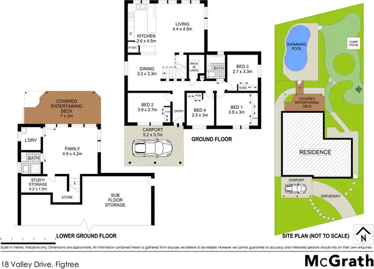 Floorplan of Homely house listing, 18 Valley Drive, Figtree NSW 2525