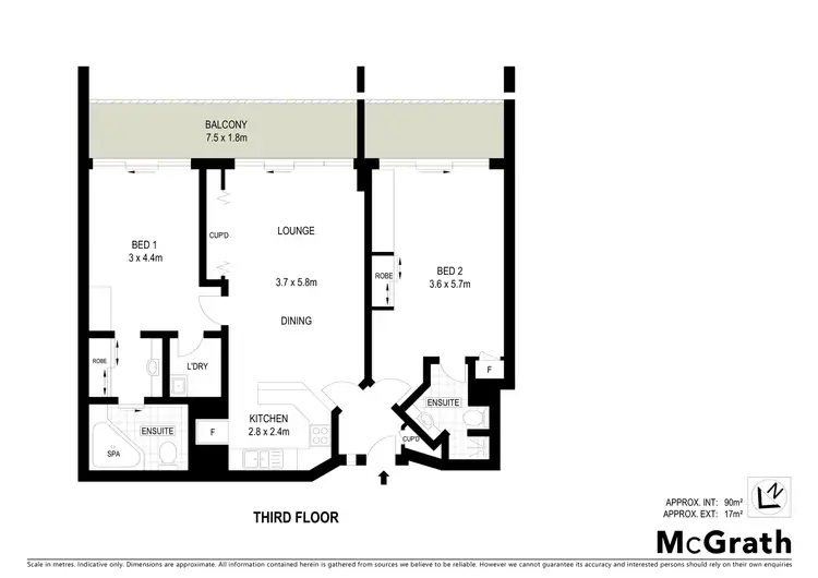 Floorplan of Homely apartment listing, 3305-06 Resort Drive, Coffs Harbour NSW 2450