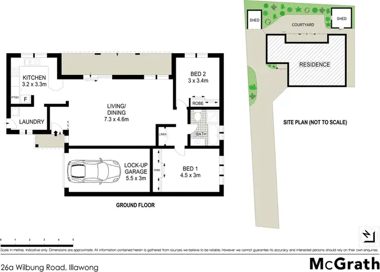 Floorplan of Homely villa listing, 26A Wilbung Road, Illawong NSW 2234