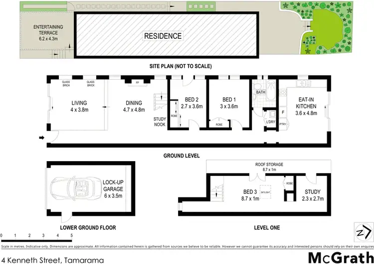 Floorplan of Homely house listing, 4 Kenneth Street, Tamarama NSW 2026