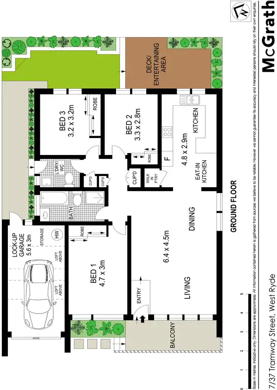 Floorplan of Homely townhouse listing, 7/37 Tramway Street, West Ryde NSW 2114