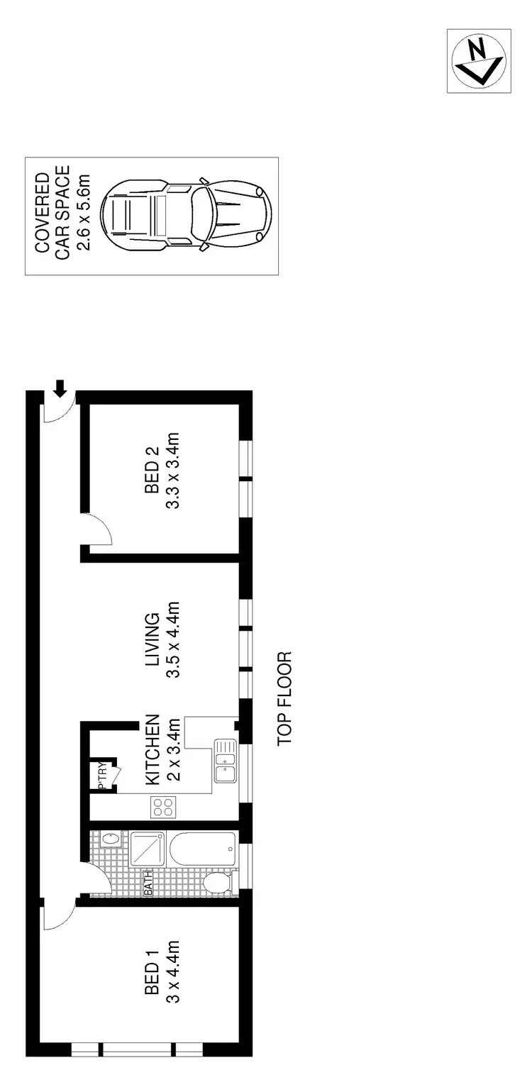 Floorplan of Homely apartment listing, 11/210 Oberon Street, Coogee NSW 2034
