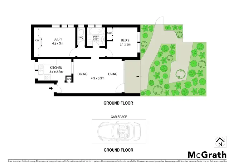 Floorplan of Homely apartment listing, 1/13 Clapperton Street, Bentleigh VIC 3204