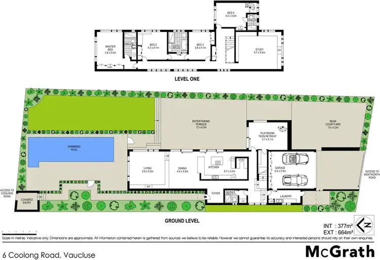Floorplan of Homely house listing, 6 Coolong Road, Vaucluse NSW 2030