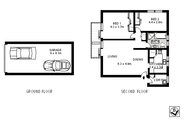 Floorplan of Homely apartment listing, 5/68 Bream Street, Coogee NSW 2034