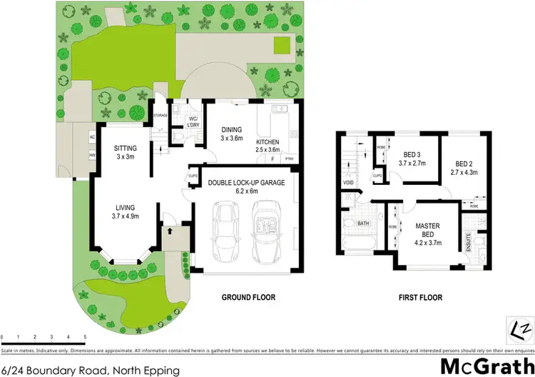 Floorplan of Homely townhouse listing, 6/24 Boundary Road, North Epping NSW 2121