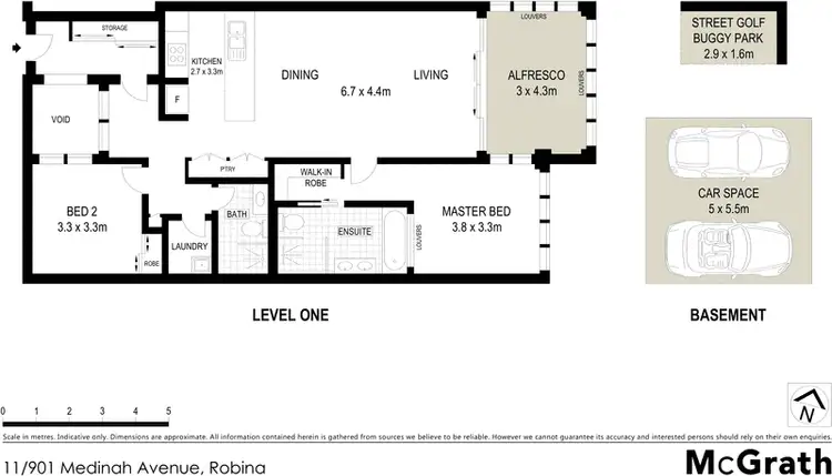 Floorplan of Homely apartment listing, 11/901 Medinah Avenue, Robina QLD 4226