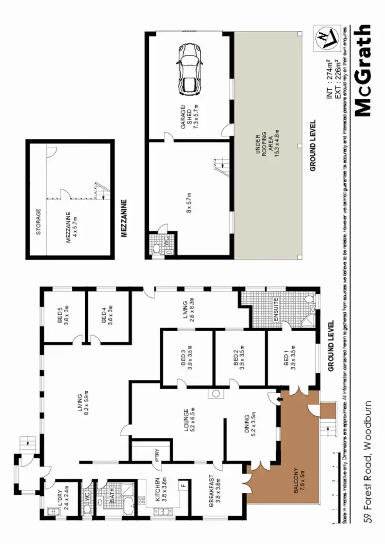 Floorplan of Homely rural property listing, 59 Forest Road, Woodburn NSW 2472