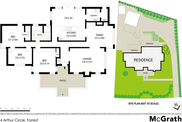 Floorplan of Homely house listing, 4 Arthur Circle, Forrest ACT 2603