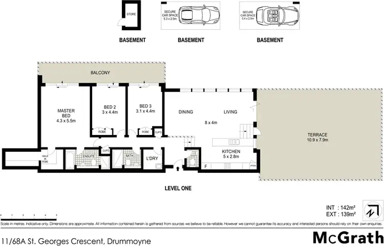 Floorplan of Homely apartment listing, 11/68A St Georges Crescent, Drummoyne NSW 2047