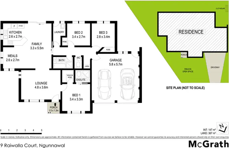 Floorplan of Homely house listing, 9 Raiwalla Court, Ngunnawal ACT 2913