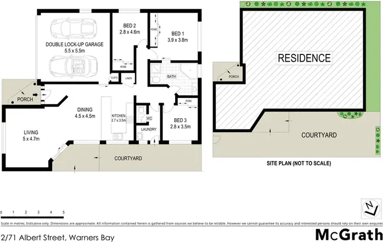 Floorplan of Homely villa listing, 2/71 Albert Street, Warners Bay NSW 2282