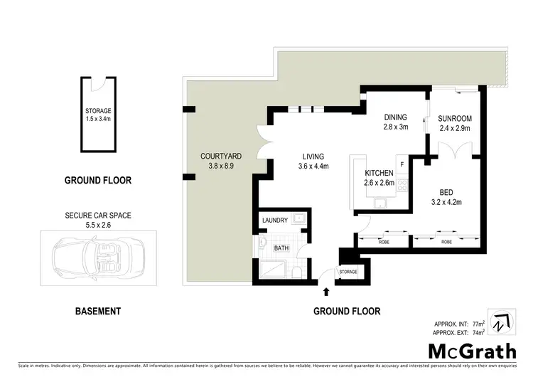 Floorplan of Homely apartment listing, 1/12 Loftus Street, Wollongong NSW 2500
