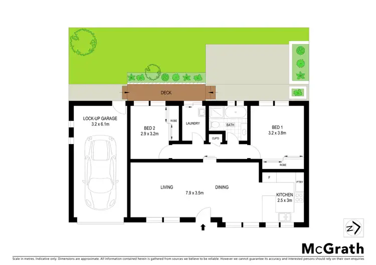 Floorplan of Homely villa listing, 1/83 Mills Street, Warners Bay NSW 2282