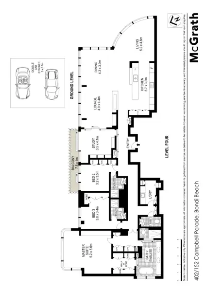Floorplan of Homely apartment listing, 402/152 Campbell Parade, Bondi Beach NSW 2026