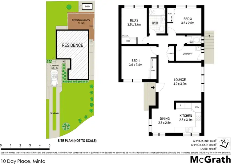 Floorplan of Homely house listing, 10 Day Place, Minto NSW 2566