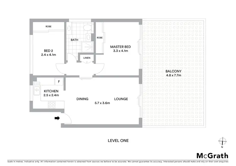 Floorplan of Homely apartment listing, 4/3 Garran Place, Garran ACT 2605
