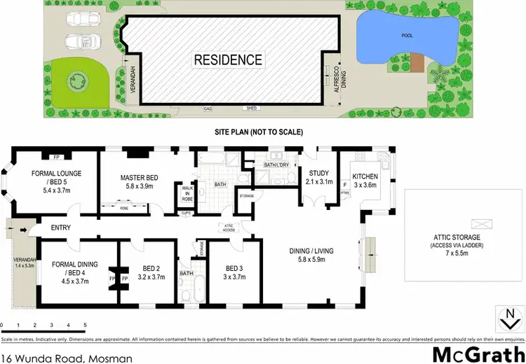 Floorplan of Homely house listing, 16 Wunda Road, Mosman NSW 2088