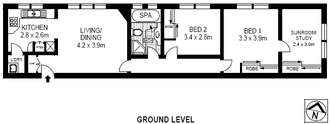 Floorplan of Homely apartment listing, 7/135 Bronte Road, Waverley NSW 2024