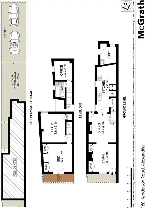 Floorplan of Homely house listing, 180 Henderson Road, Alexandria NSW 2015