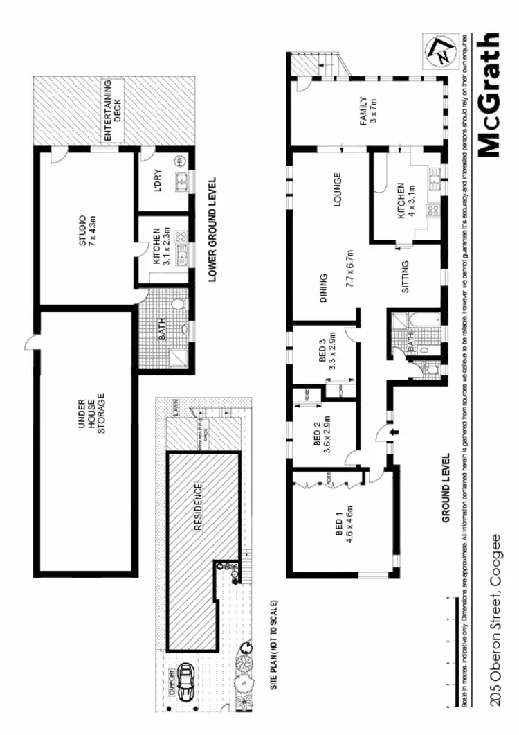 Floorplan of Homely house listing, 205 Oberon Street, Coogee NSW 2034