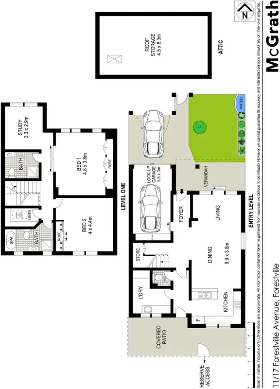Floorplan of Homely townhouse listing, 11/17 Forestville Avenue, Forestville NSW 2087