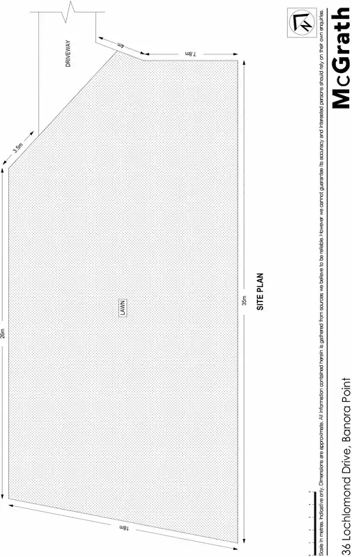 Floorplan of Homely land listing, 36 Lochlomond Drive, Banora Point NSW 2486