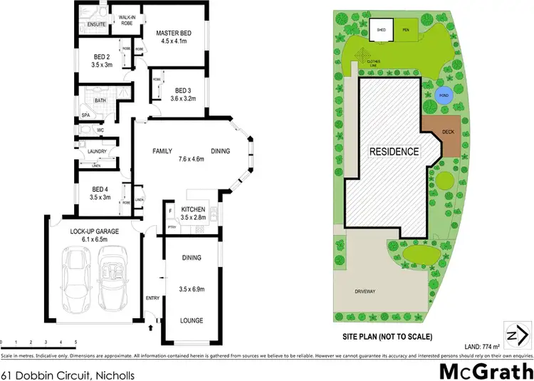 Floorplan of Homely house listing, 61 Dobbin Circuit, Nicholls ACT 2913
