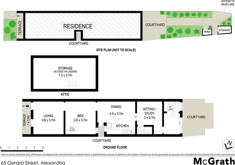 Floorplan of Homely house listing, 63 Gerard Street, Alexandria NSW 2015