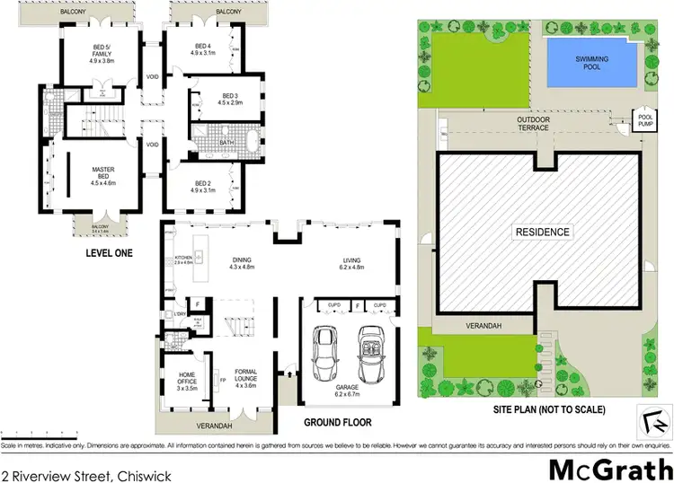 Floorplan of Homely house listing, 2 Riverview Street, Chiswick NSW 2046