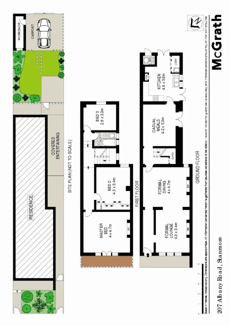 Floorplan of Homely house listing, 207 Albany Road, Stanmore NSW 2048