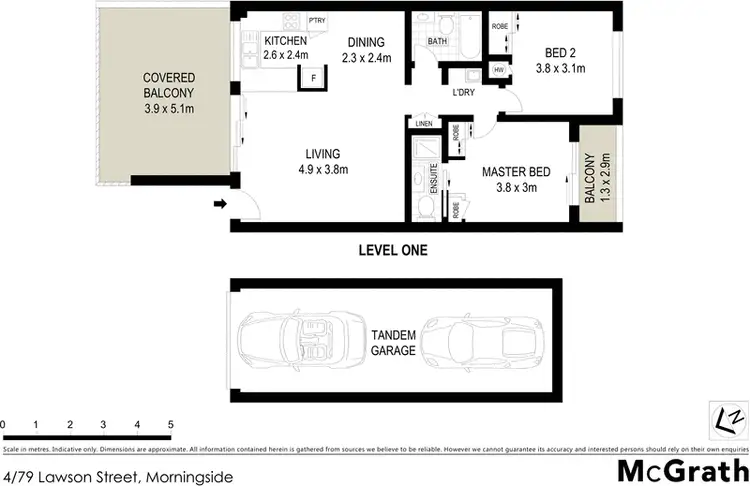 Floorplan of Homely apartment listing, 4/79 Lawson Street, Morningside QLD 4170