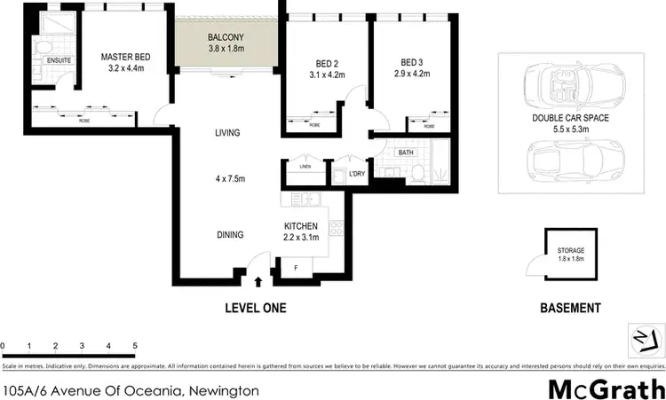 Floorplan of Homely apartment listing, A105/6 Avenue Of Oceania, Newington NSW 2127
