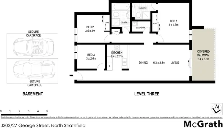 Floorplan of Homely apartment listing, 302J/27 George Street, North Strathfield NSW 2137
