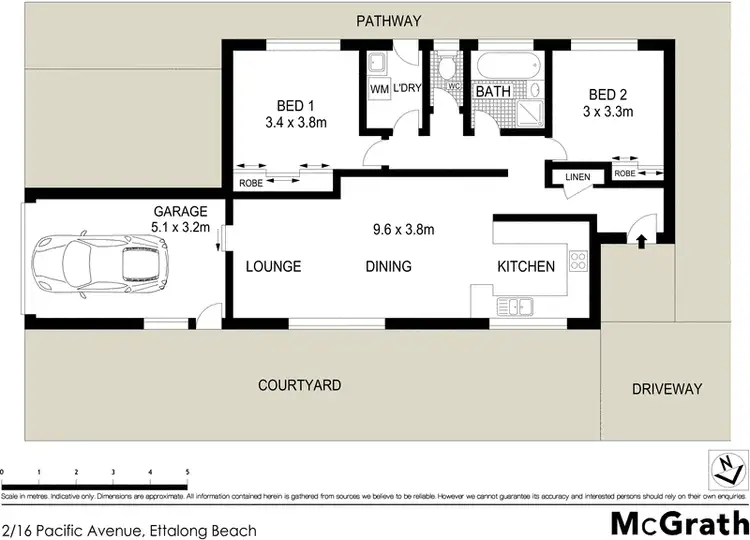 Floorplan of Homely villa listing, 2/16 Pacific Avenue, Ettalong Beach NSW 2257