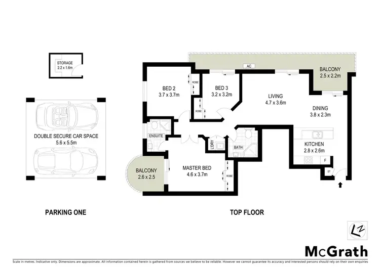 Floorplan of Homely apartment listing, 21/38 Sinclair Street, Wollstonecraft NSW 2065