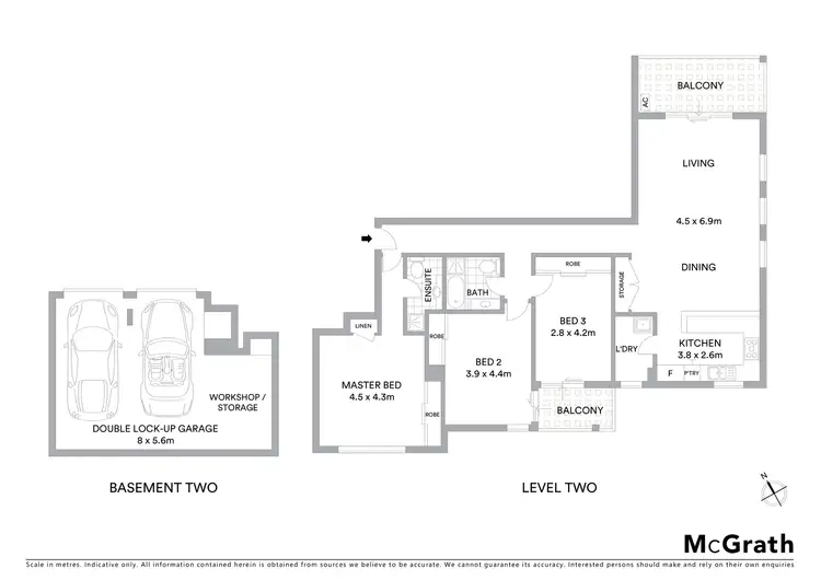 Floorplan of Homely apartment listing, 10/47 Walkers Drive, Lane Cove NSW 2066