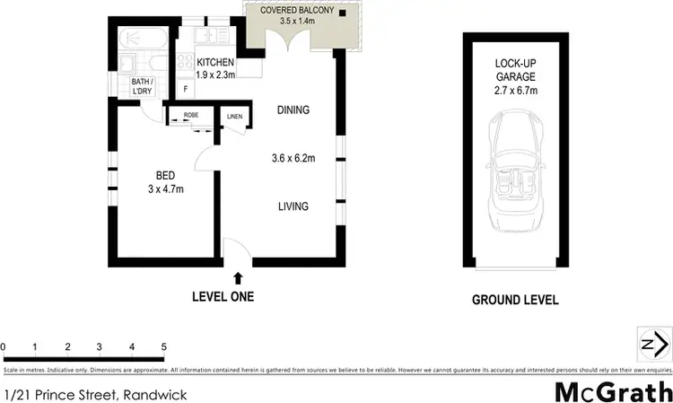 Floorplan of Homely apartment listing, 1/21 Prince Street, Randwick NSW 2031