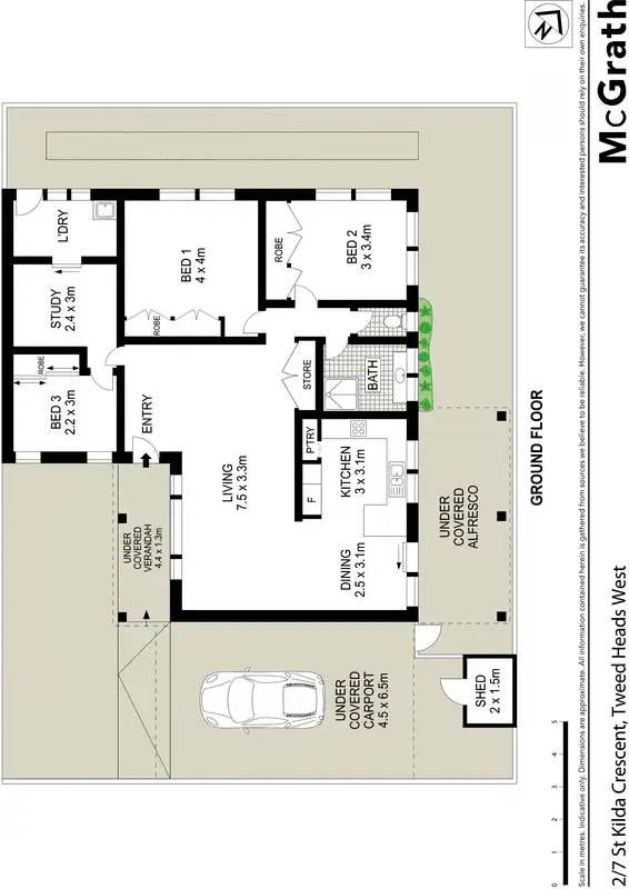 Floorplan of Homely house listing, 2/7 St Kilda Crescent, Tweed Heads West NSW 2485