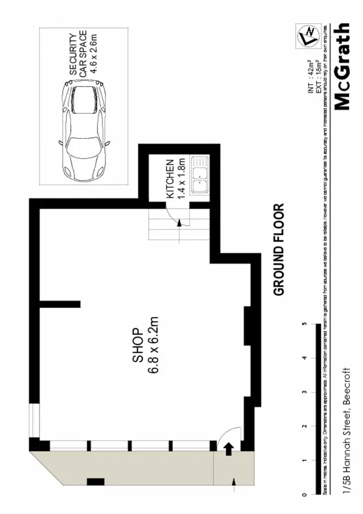 Floorplan of Homely apartment listing, 1/5B Hannah Street, Beecroft NSW 2119