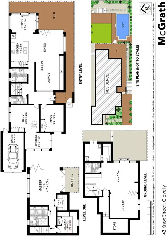 Floorplan of Homely house listing, 43 Knox Street, Clovelly NSW 2031
