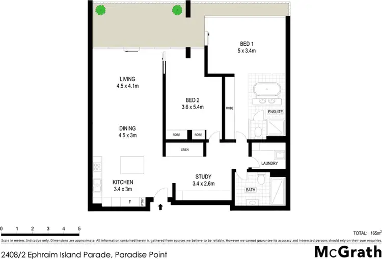Floorplan of Homely apartment listing, 2408/2 Ephraim Island Parade, Paradise Point QLD 4216