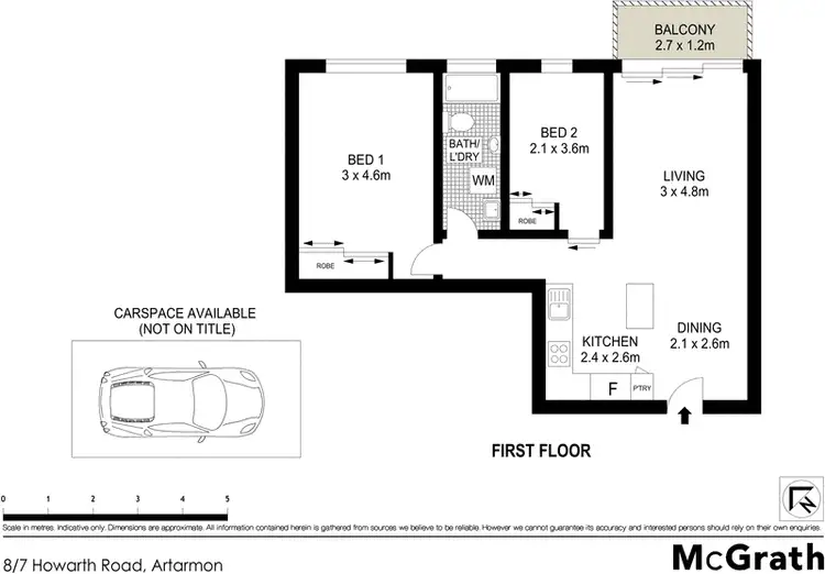 Floorplan of Homely apartment listing, 8/7 Howarth Road, Artarmon NSW 2064