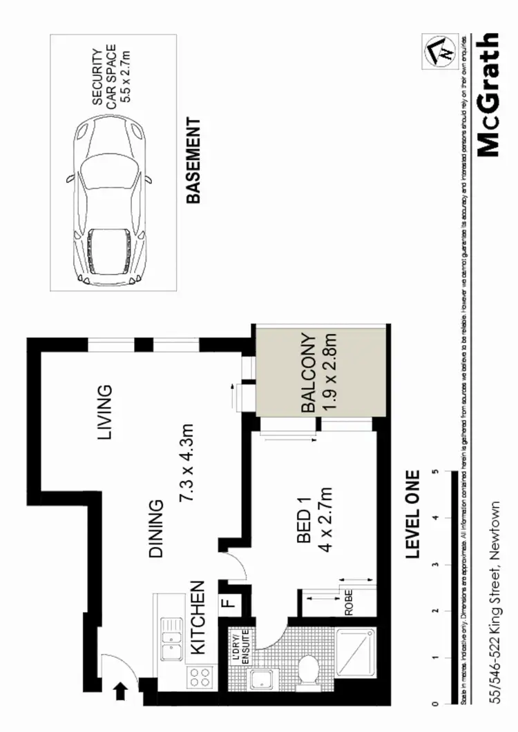 Floorplan of Homely apartment listing, 55/546 King Street, Newtown NSW 2042