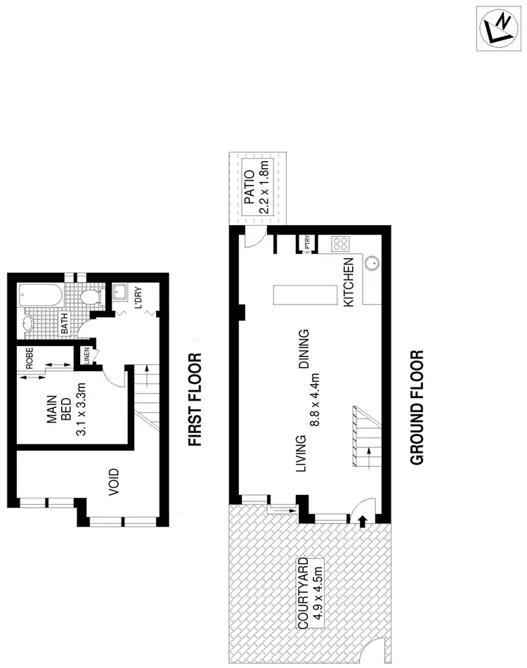 Floorplan of Homely apartment listing, 11/3 Brennan Street, Alexandria NSW 2015