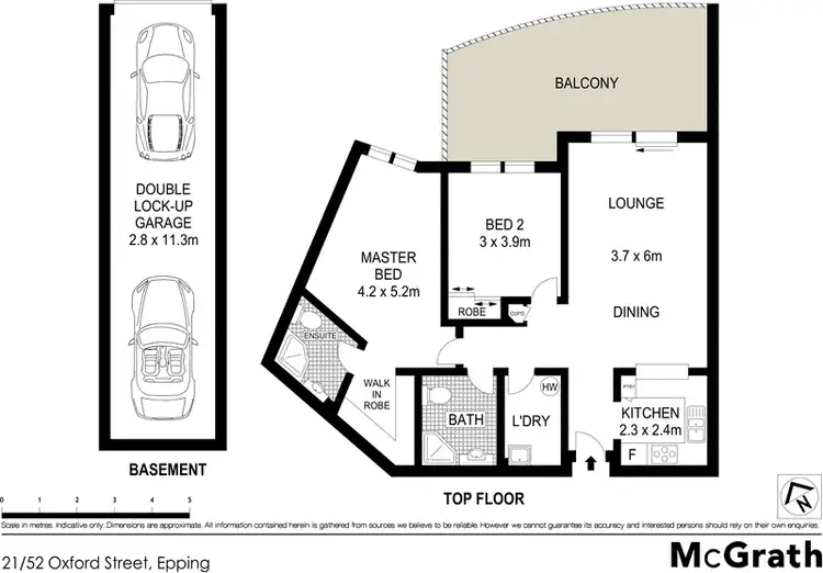 Floorplan of Homely apartment listing, 21/52 Oxford Street, Epping NSW 2121