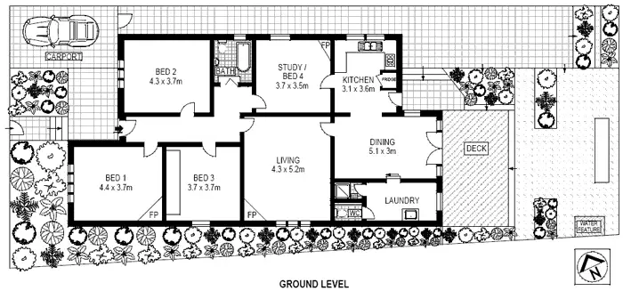 Floorplan of Homely house listing, 45 Shaw Street, Petersham NSW 2049