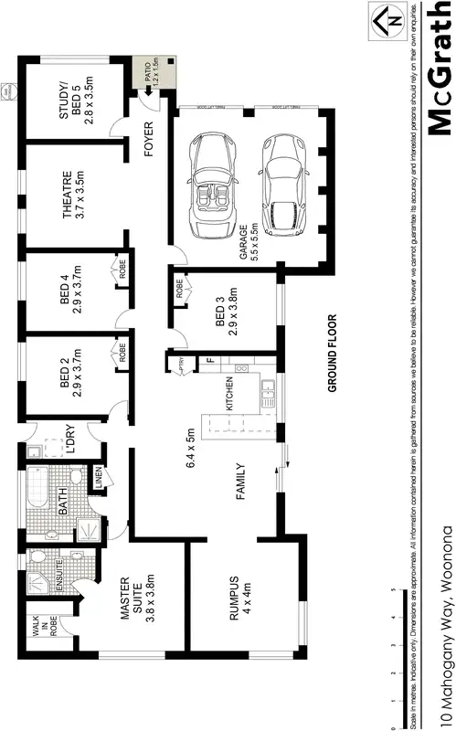 Floorplan of Homely house listing, 10 Mahogany Way, Woonona NSW 2517