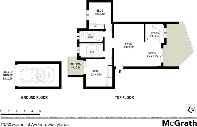 Floorplan of Homely apartment listing, 13/30 Memorial Avenue, Merrylands NSW 2160